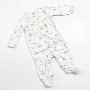 Carter's baby girls Easter bunny print footie